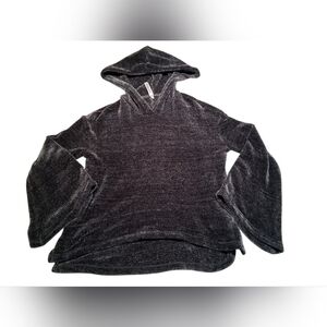 Gilligan & O'Malley Gray Knit Hoodie - Cozy Loungewear Sweater - XS